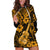 Hawaii Ukulele Hoodie Dress Polynesian Pattern Gold Version LT01 Gold - Polynesian Pride