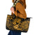 Hawaii Ukulele Leather Tote Bag Polynesian Pattern Gold Version LT01 Gold - Polynesian Pride