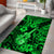 Hawaii Ukulele Area Rug Polynesian Pattern Green Version LT01 - Polynesian Pride