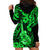 Hawaii Ukulele Hoodie Dress Polynesian Pattern Green Version LT01 - Polynesian Pride