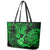 Hawaii Ukulele Leather Tote Bag Polynesian Pattern Green Version LT01 - Polynesian Pride