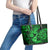 Hawaii Ukulele Leather Tote Bag Polynesian Pattern Green Version LT01 - Polynesian Pride