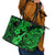 Hawaii Ukulele Leather Tote Bag Polynesian Pattern Green Version LT01 - Polynesian Pride