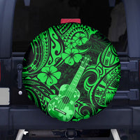Hawaii Ukulele Spare Tire Cover Polynesian Pattern Green Version LT01 - Polynesian Pride