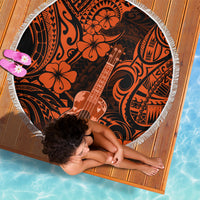 Hawaii Ukulele Beach Blanket Polynesian Pattern Orange Version LT01 - Wonder Print Shop