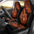 Hawaii Ukulele Car Seat Cover Polynesian Pattern Orange Version LT01 - Polynesian Pride