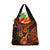 Hawaii Ukulele Grocery Bag Polynesian Pattern Orange Version