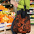 Hawaii Ukulele Grocery Bag Polynesian Pattern Orange Version