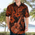 Hawaii Ukulele Hawaiian Shirt Polynesian Pattern Orange Version LT01 - Polynesian Pride