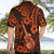 Hawaii Ukulele Hawaiian Shirt Polynesian Pattern Orange Version LT01 - Polynesian Pride