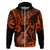 Hawaii Ukulele Hoodie Polynesian Pattern Orange Version LT01 Zip Hoodie Orange - Polynesian Pride