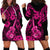 Hawaii Ukulele Hoodie Dress Polynesian Pattern Pink Version LT01 - Polynesian Pride