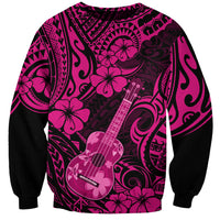 Hawaii Ukulele Sweatshirt Polynesian Pattern Pink Version LT01 Unisex Pink - Polynesian Pride