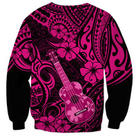 Hawaii Ukulele Sweatshirt Polynesian Pattern Pink Version LT01 - Polynesian Pride