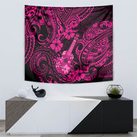 Hawaii Ukulele Tapestry Polynesian Pattern Pink Version LT01 - Polynesian Pride