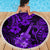 Hawaii Ukulele Beach Blanket Polynesian Pattern Purple Version LT01 - Wonder Print Shop