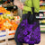 Hawaii Ukulele Grocery Bag Polynesian Pattern Purple Version