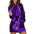 Hawaii Ukulele Hoodie Dress Polynesian Pattern Purple Version LT01 Purple - Polynesian Pride