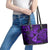 Hawaii Ukulele Leather Tote Bag Polynesian Pattern Purple Version LT01 - Polynesian Pride