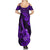 Hawaii Ukulele Summer Maxi Dress Polynesian Pattern Purple Version LT01 - Polynesian Pride