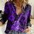 Hawaii Ukulele Women Casual Shirt Polynesian Pattern Purple Version LT01 Female Purple - Polynesian Pride