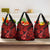 Hawaii Ukulele Grocery Bag Polynesian Pattern Red Version