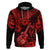 Hawaii Ukulele Hoodie Polynesian Pattern Red Version LT01 Pullover Hoodie Red - Polynesian Pride