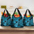 Hawaii Ukulele Grocery Bag Polynesian Pattern Sky Blue Version