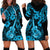 Hawaii Ukulele Hoodie Dress Polynesian Pattern Sky Blue Version LT01 - Polynesian Pride