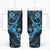 Hawaii Ukulele Tumbler With Handle Polynesian Pattern Sky Blue Version