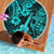 Hawaii Ukulele Beach Blanket Polynesian Pattern Turquoise Version LT01 - Wonder Print Shop