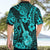 Hawaii Ukulele Hawaiian Shirt Polynesian Pattern Turquoise Version LT01 - Polynesian Pride