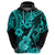 Hawaii Ukulele Hoodie Polynesian Pattern Turquoise Version LT01 - Polynesian Pride