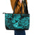 Hawaii Ukulele Leather Tote Bag Polynesian Pattern Turquoise Version LT01 - Polynesian Pride