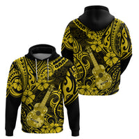 Hawaii Ukulele Hoodie Polynesian Pattern Yellow Version LT01 - Polynesian Pride