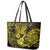 Hawaii Ukulele Leather Tote Bag Polynesian Pattern Yellow Version LT01 - Polynesian Pride