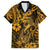 Hawaii Fish Hook Hawaiian Shirt Polynesian Pattern Gold Version LT01 Gold - Polynesian Pride