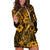 Hawaii Fish Hook Hoodie Dress Polynesian Pattern Gold Version LT01 Gold - Polynesian Pride