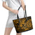 Hawaii Fish Hook Leather Tote Bag Polynesian Pattern Gold Version LT01 - Polynesian Pride