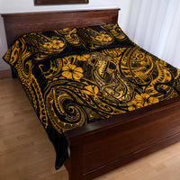 Hawaii Fish Hook Quilt Bed Set Polynesian Pattern Gold Version LT01 - Polynesian Pride