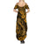 Hawaii Fish Hook Summer Maxi Dress Polynesian Pattern Gold Version LT01 - Polynesian Pride