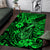 Hawaii Fish Hook Area Rug Polynesian Pattern Green Version LT01 Green - Polynesian Pride