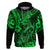 Hawaii Fish Hook Hoodie Polynesian Pattern Green Version LT01 Pullover Hoodie Green - Polynesian Pride