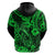 Hawaii Fish Hook Hoodie Polynesian Pattern Green Version LT01 - Polynesian Pride