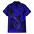 Hawaii Fish Hook Family Matching Short Sleeve Bodycon Dress and Hawaiian Shirt Polynesian Pattern Navy Blue Version LT01 - Polynesian Pride