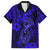 Hawaii Fish Hook Hawaiian Shirt Polynesian Pattern Navy Blue Version LT01 Blue - Polynesian Pride