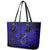 Hawaii Fish Hook Leather Tote Bag Polynesian Pattern Navy Blue Version LT01 - Polynesian Pride