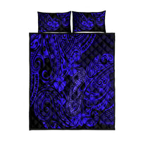 Hawaii Fish Hook Quilt Bed Set Polynesian Pattern Navy Blue Version LT01 Blue - Polynesian Pride
