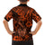 Hawaii Fish Hook Hawaiian Shirt Polynesian Pattern Orange Version LT01 - Polynesian Pride