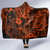 Hawaii Fish Hook Hooded Blanket Polynesian Pattern Orange Version LT01